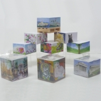 4 sides printing memo cube