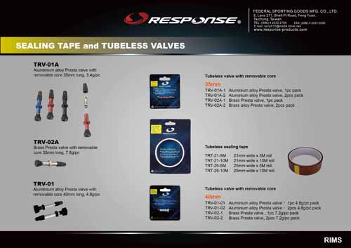 Tubeless valves and sealing tape