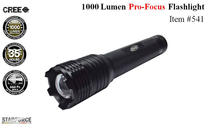 1000 Lumen Pro-Focus Flashlight