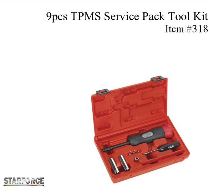 9pcs TPMS Service Pack Tool Kit