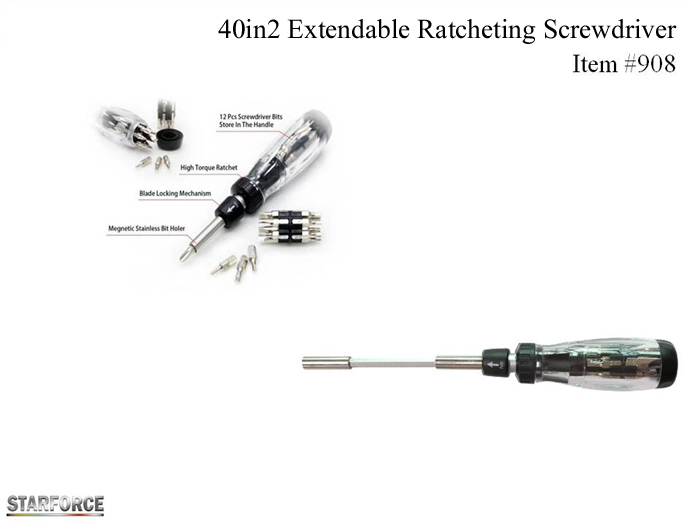 40in2 Extendable Ratcheting Screwdriver