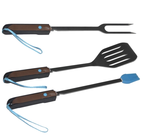 3-Piece Lighted Grill Tool Set  With Detachable Handles