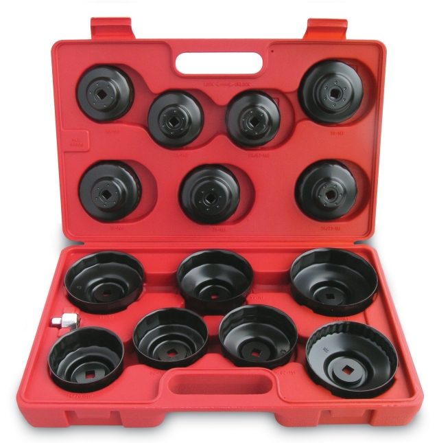 15 PC CUP TYPE OIL FILTER WRENCH