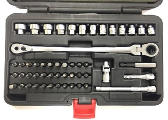 51PCS EXTRA LONG  LOW PROFILE BITS & SOCKET RATCHET WRENCH SET