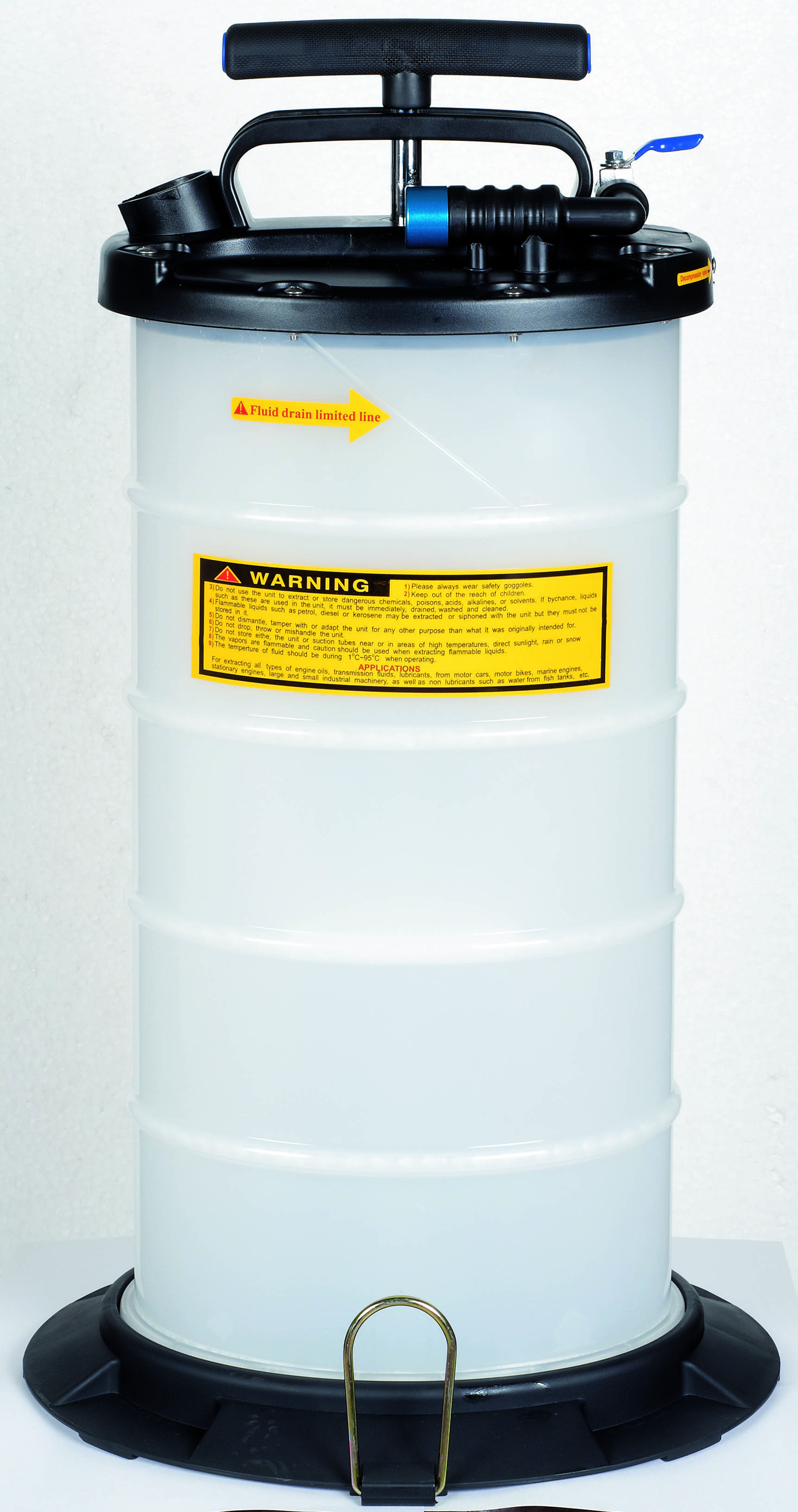 9.5L PNEUMATIC. MANUAL OPERATION FLUID EXTRACTOR 9.5L PNEUMATIC. MANUAL OPERATION FLUID EXTRACTOR