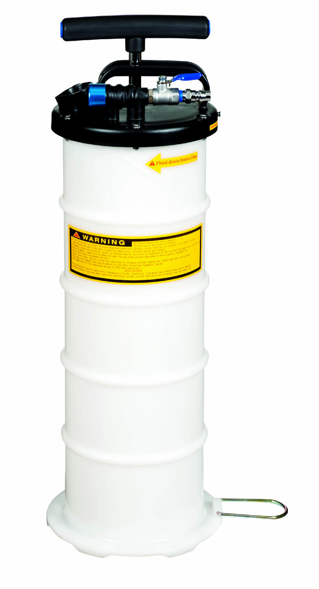 6.5 L PNEUMATIC. MANUAL OPERATION FLUID EXTRACTOR