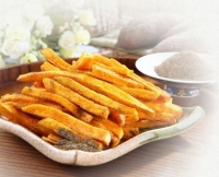 Vacuum-fried yam chips with pepper