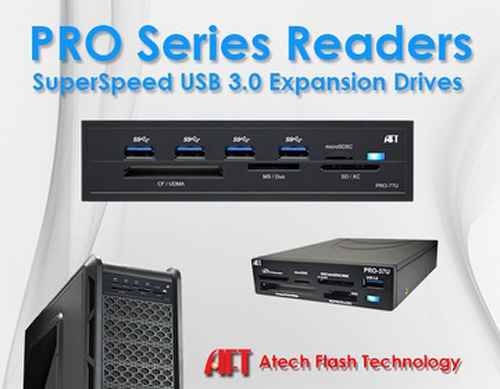 Atech Flash Technology Pro系列USB3.0嵌入式內接讀卡機