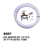 Ice Maker Kit 1/4”Od 25’Ft Plastic Tube