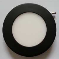 黑色圓形LED超薄天花面板燈（6W-18W）