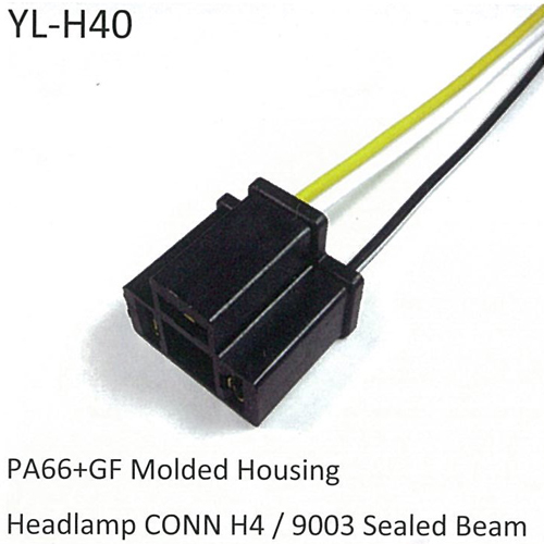 PA66+GF Molded Housing Headlamp CONN H4 / 9003 Sealed Beam