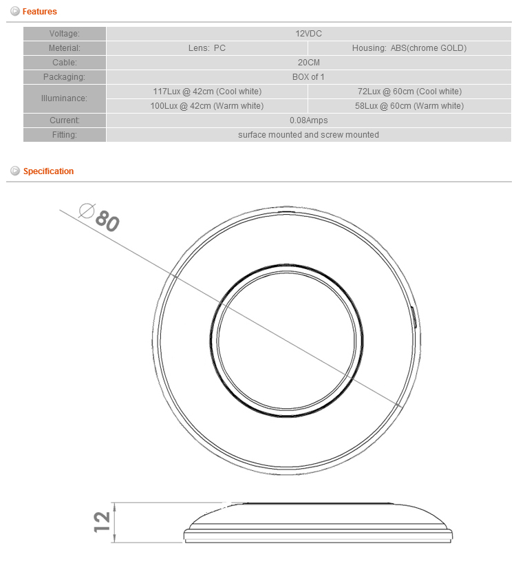 LED Boat Interior Light