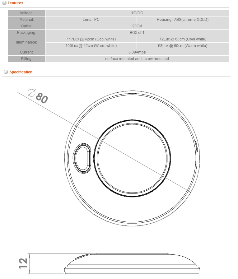 LED Marine Interior Light