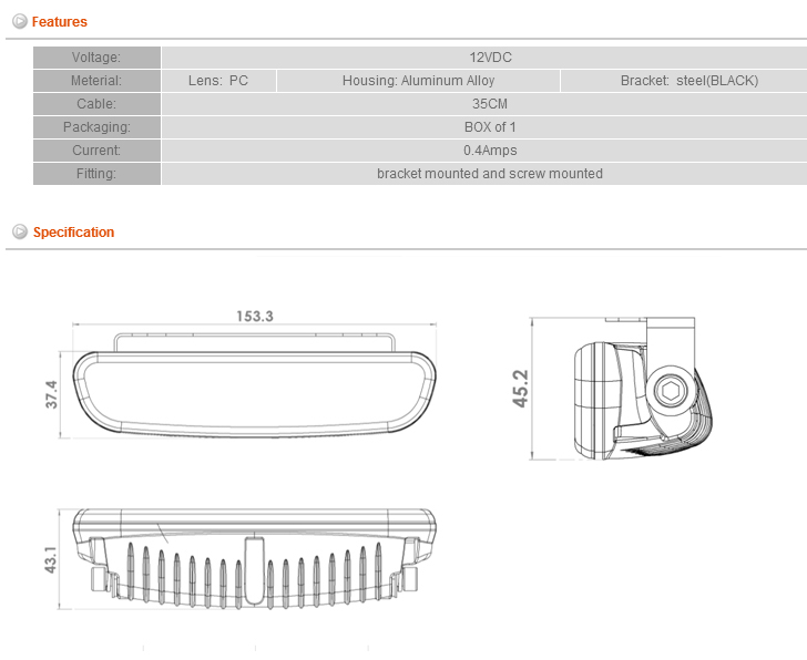 LED Daytime Running Light