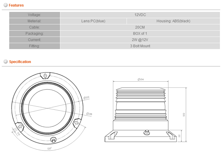 LED Strobe Beacon Light LED Strobe Beacon Light