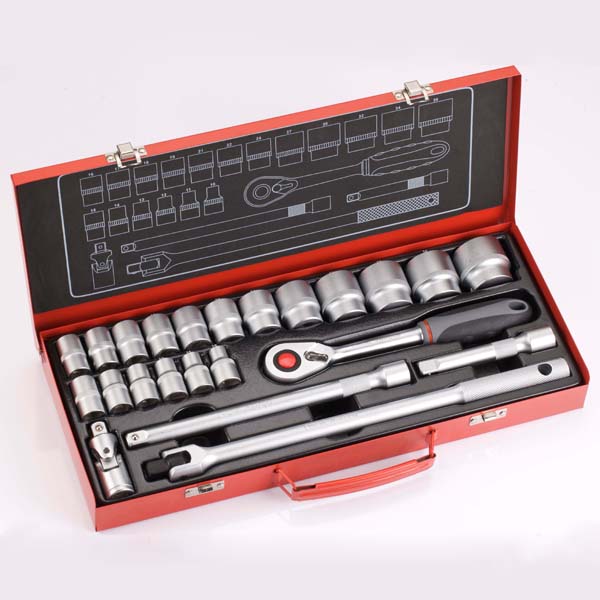 23PCS 1/2DR. Socket & Wrench Set / Sockets Set, Ratchets, Accessories