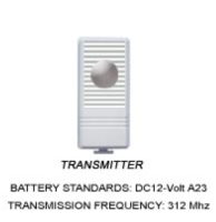 WIRELESS DOORBELL CHARACTER (Transmitter)