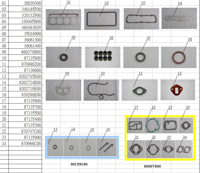 FULL GASKET-PAKAN