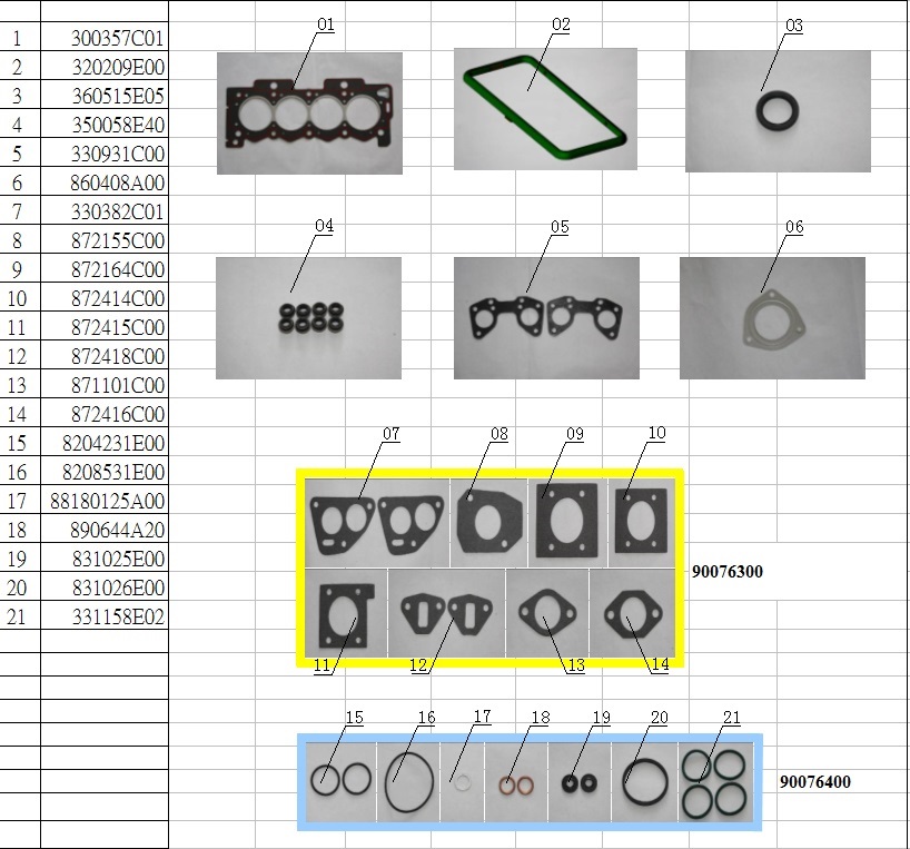 FULL GASKET-PEUGEOT 206