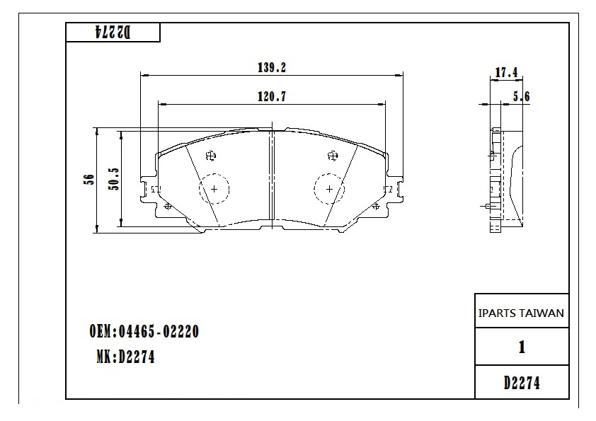 BRAKE PAD-TOYOTA COROLLA BRAKE PAD-TOYOTA COROLLA