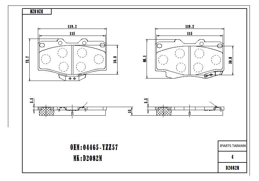 BRAKE PAD-TOYOTA HILUX BRAKE PAD-TOYOTA HILUX