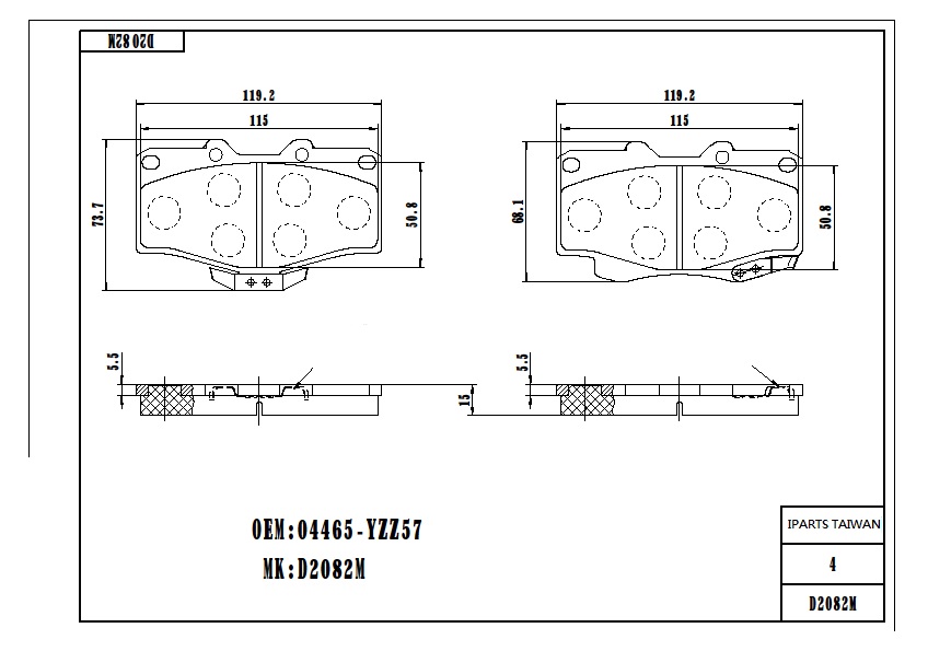 BRAKE PAD-TOYOTA  HILUX