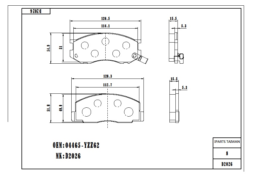 BRAKE PAD-TOYOTA TOWN