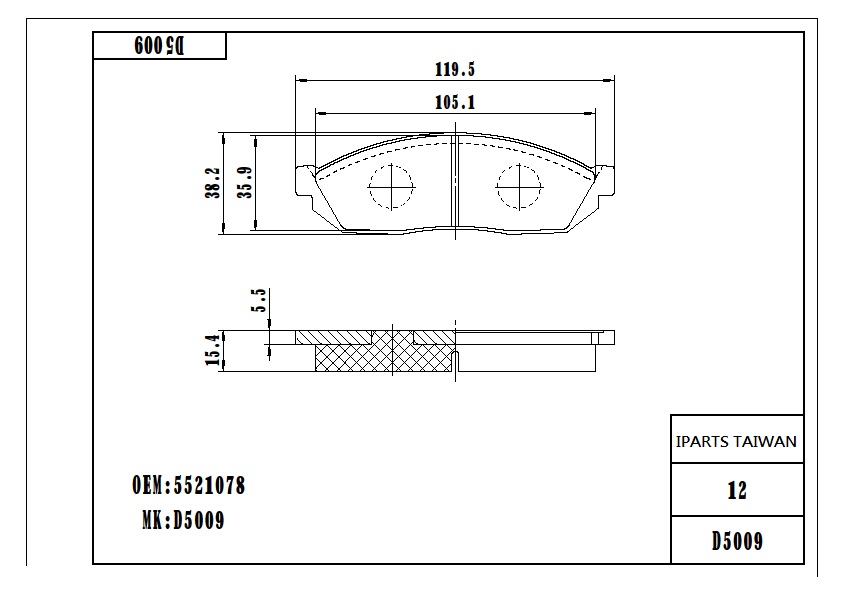 BRAKE PAD-SUZUKI MEHRAN