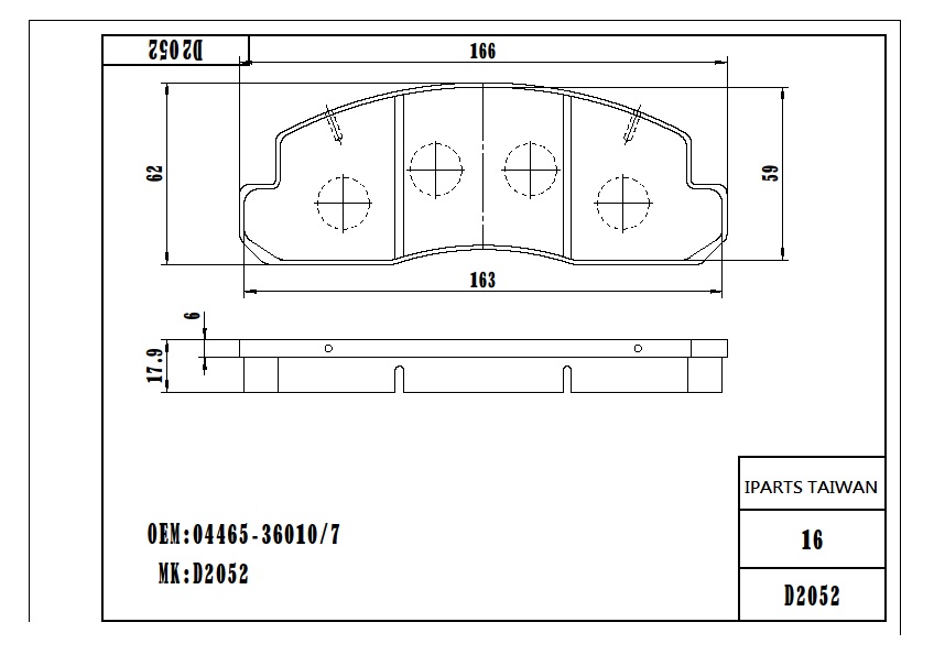 BRAKE PAD-TOYOTA COASTER