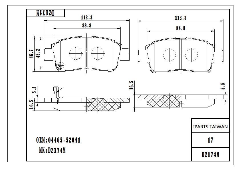 BRAKE PAD-TOYOTA VITZ BRAKE PAD-TOYOTA VITZ