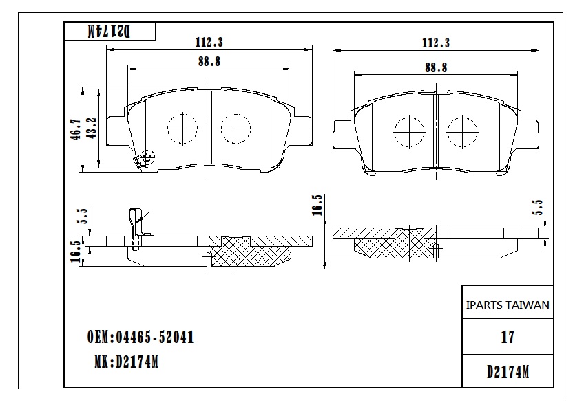 BRAKE PAD-TOYOTA VITZ