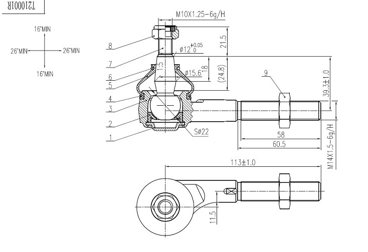 TIE ROD END RH TIE ROD END RH