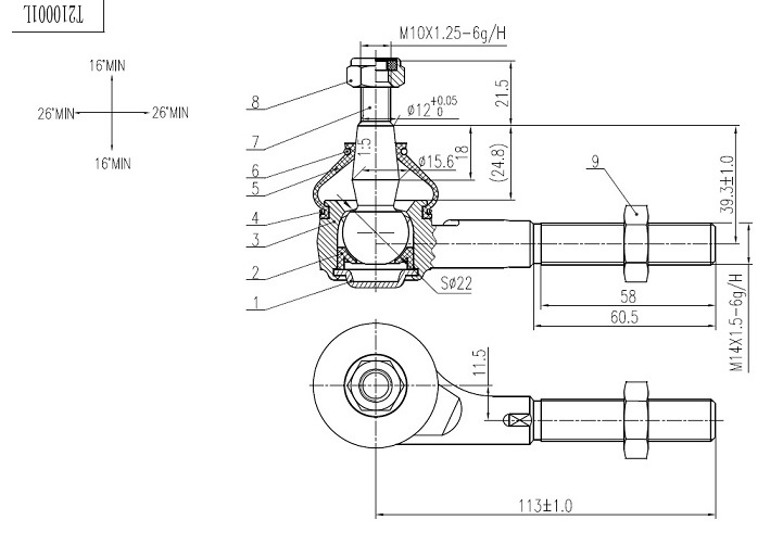 TIE ROD END LH