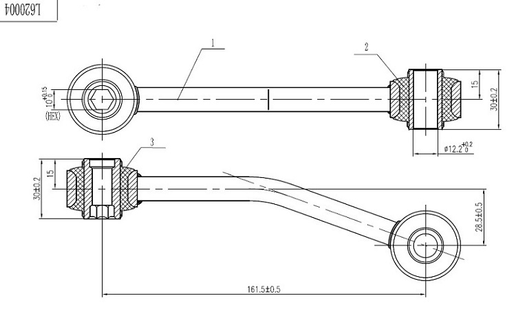 LINK STABILIZER FRONT