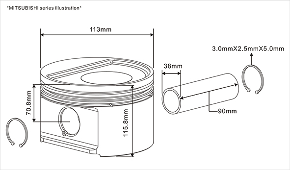 PISTON-MITSUBISHI