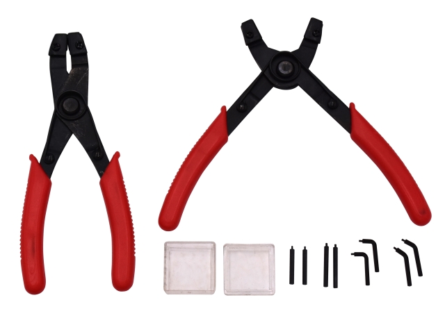 2PCS SNAP RING CIRCLIP PLIERS + 8PCS TIPS 2PCS SNAP RING CIRCLIP PLIERS + 8PCS TIPS