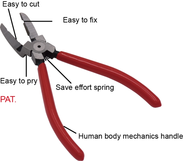 REMOVAL/TRIM PLASTIC RIVETS BUCKLE CLAMP PLIERS