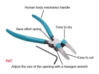 防刮伤调整开口卡扣钳