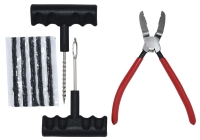 TIRE REPAIR SET( REMOVAL/TRIM PLASTIC RIVETS BUCKLE CLAMP PLIERS) TIRE REPAIR SET( REMOVAL/TRIM PLASTIC RIVETS BUCKLE CLAMP PLIERS)