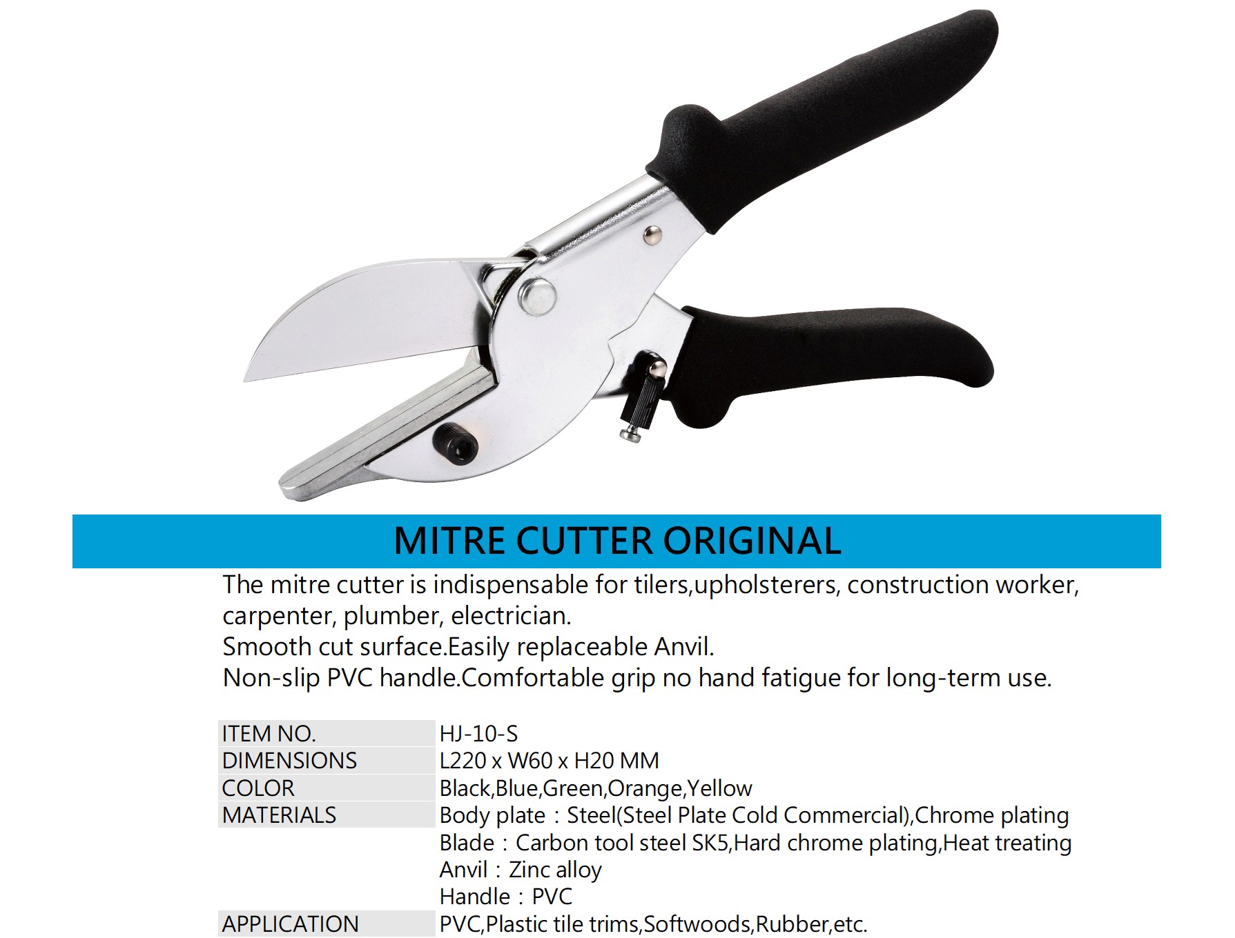 MITRE CUTTER ORIGINAL HJ-10-S MITRE CUTTER ORIGINAL HJ-10-S