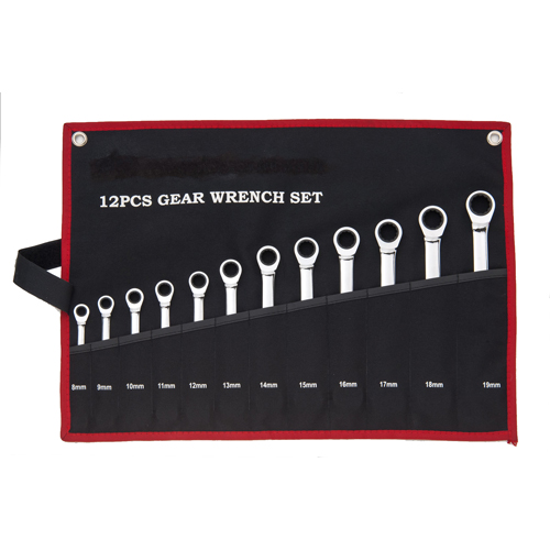 12PCS Combination Ratchet Wrench