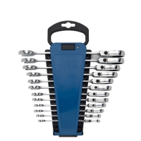 12PCS Flexible Combination Ratchet Wrench