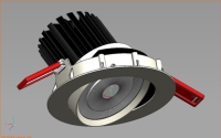 LED DOWNLIGHT-90MM GIMBAL -Complete