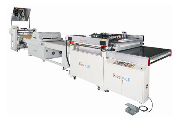 3/4-Auto Four-Post Table Sliding Screen Printing Machine( Rear Take-off)