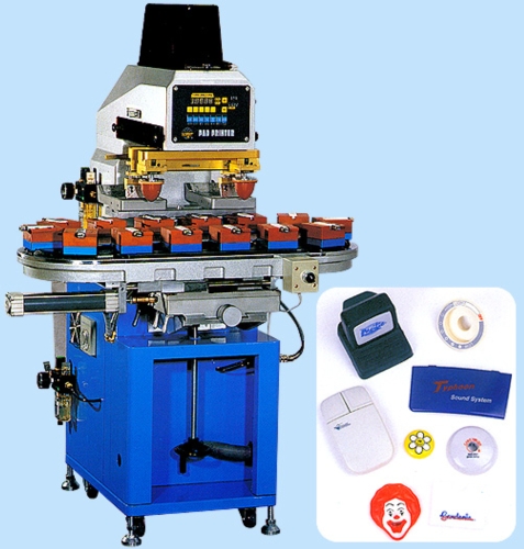 Two Color Pad Printing Machine (With 14 Stations Conveyor)