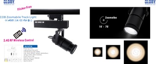 2.4G RF Remote Zoomable Track Light