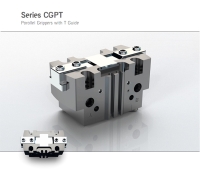 Series CGPT self-centering parallel grippers with T-guide