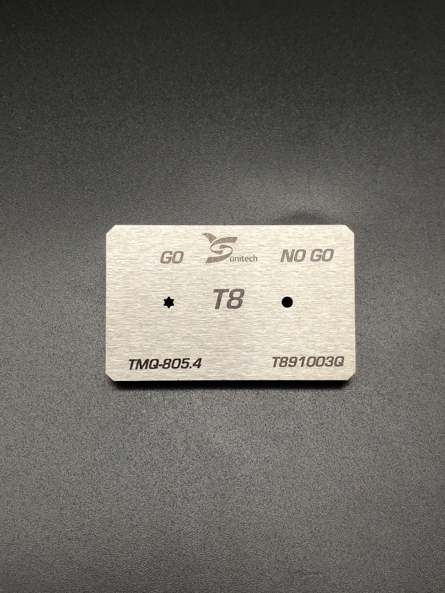 T8 Screwdriver bits gauge T8 Screwdriver bits gauge