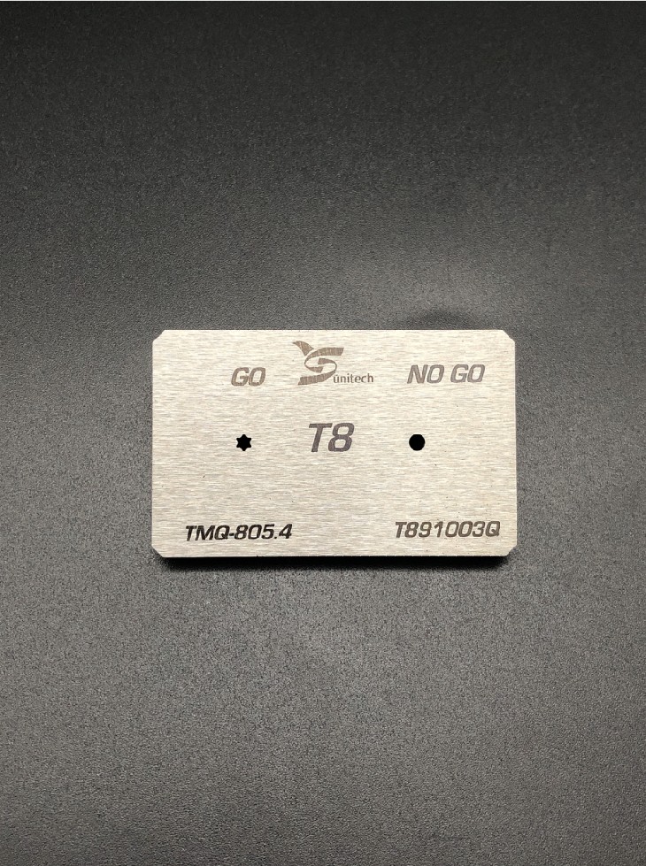T8 Screwdriver bits gauge T8 Screwdriver bits gauge