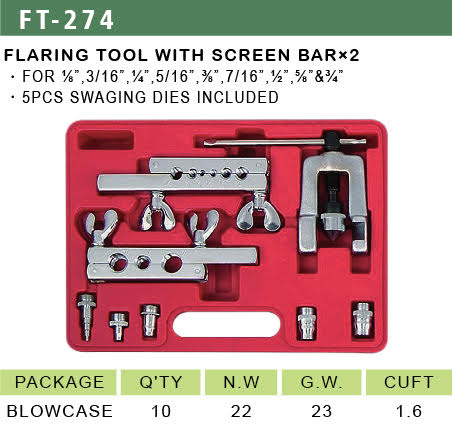 Flaring Tool With Screen Bar x 2